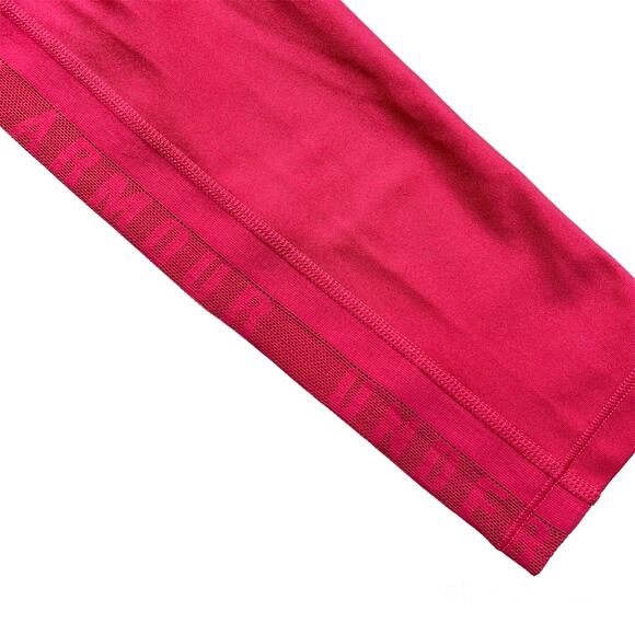 Under Armour HeatGear Impulse Leggings Pink Ankle Crop Mesh Side Womens Small - Picture 3 of 9
